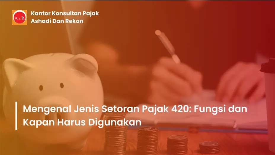 jenis setoran pajak 420